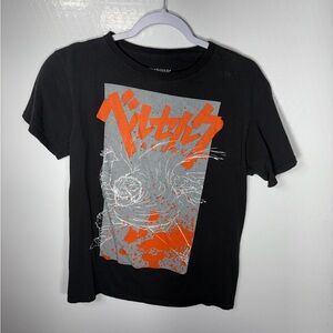 Berserk Black and Orange Graphic T-Shirt 371